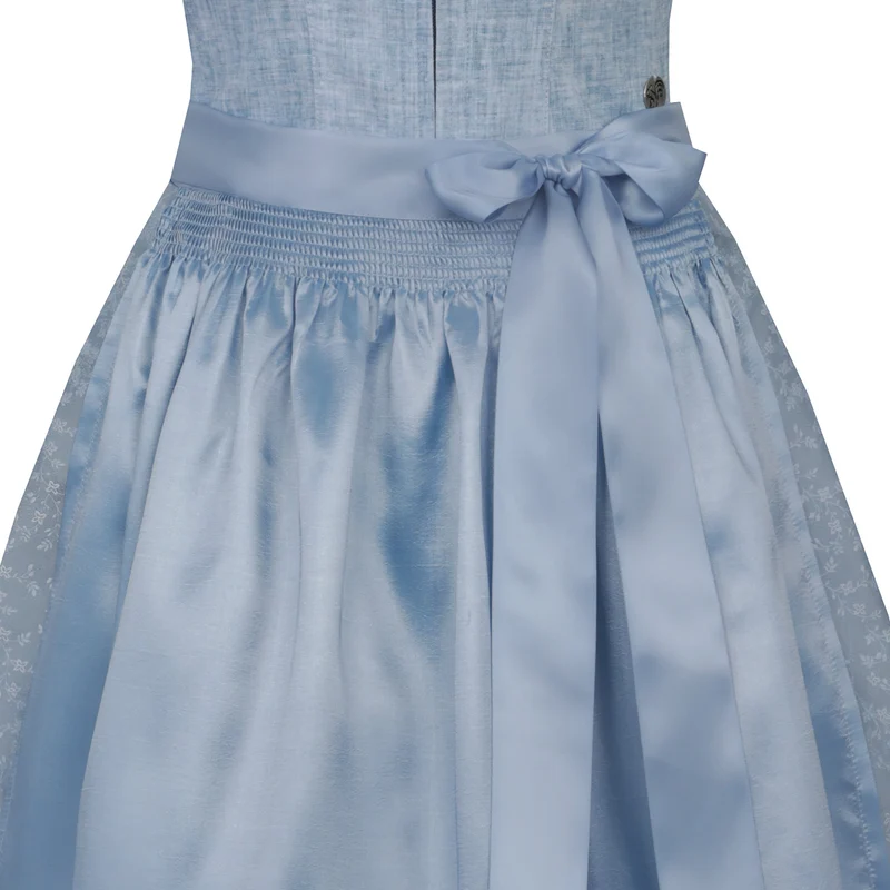 MarJo Trachten Dirndl "Neubiberg" 919765 | Babyblau 65cm