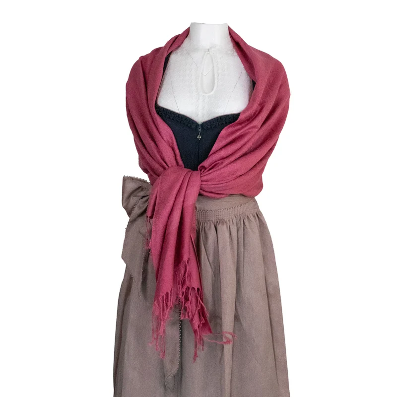 Halstuch aus Viscose - Stola Schal 185 x 70 cm | Dunkelblau