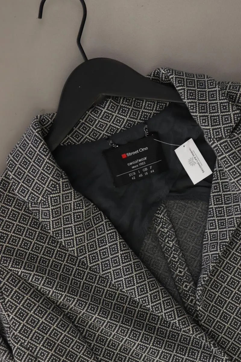 Street One Jerseyblazer Gr. 42 neuwertig grau aus Polyester