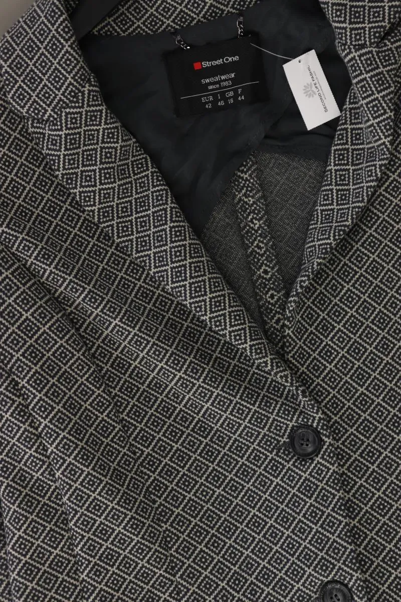 Street One Jerseyblazer Gr. 42 neuwertig grau aus Polyester