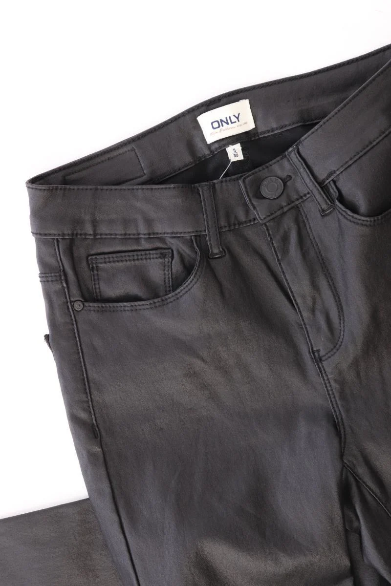 Only Kunstlederhose Gr. S/L30 schwarz aus Viskose
