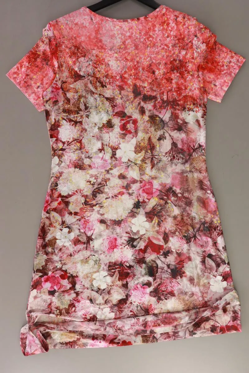 Laura Kent Kurzarmkleid Gr. 40 mit Blumenmuster mehrfarbig aus Viskose