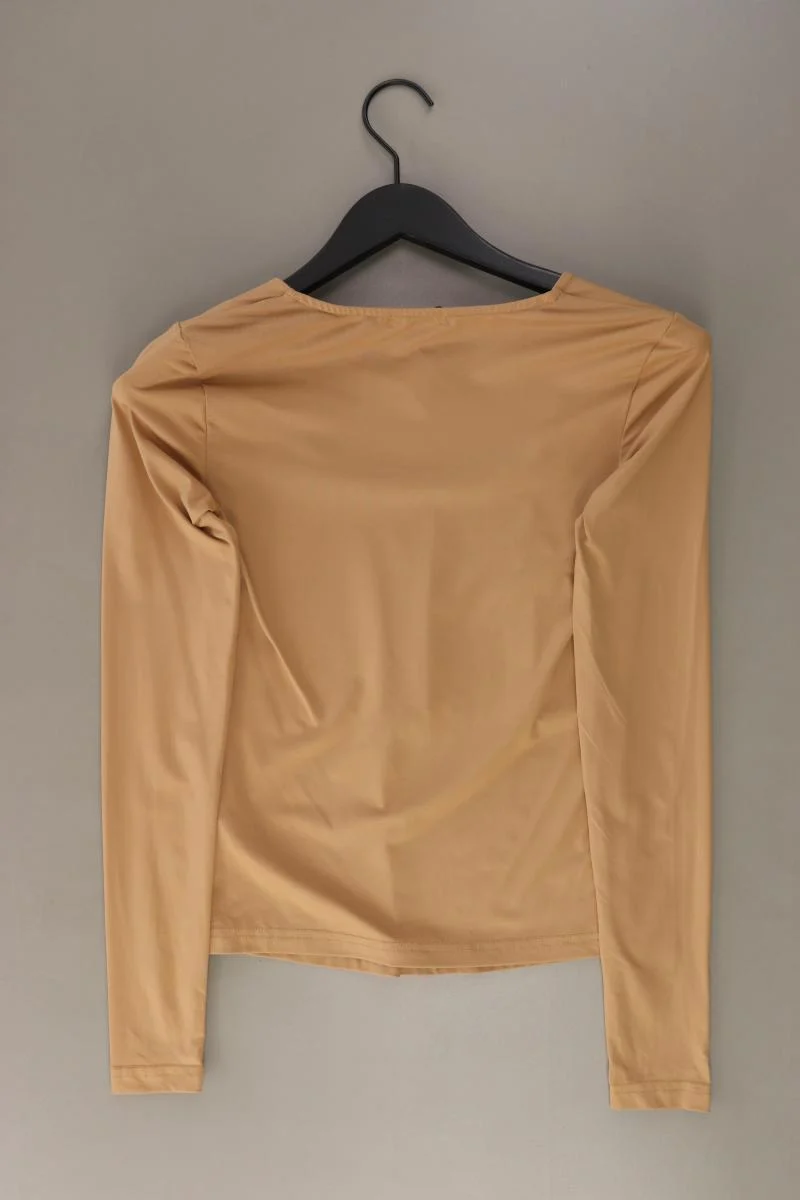Stradivarius Longsleeve-Shirt Gr. S Langarm braun aus Polyester