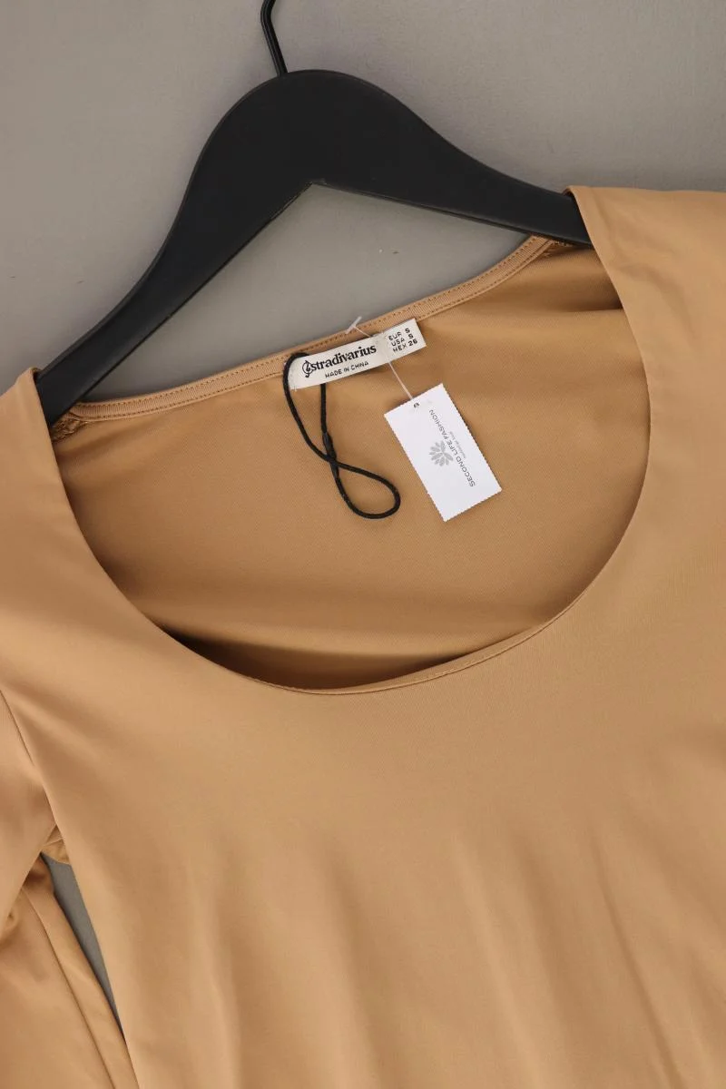 Stradivarius Longsleeve-Shirt Gr. S Langarm braun aus Polyester