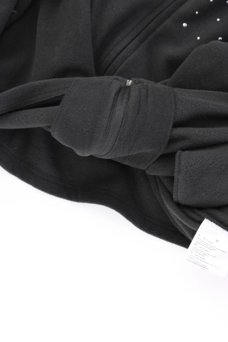 Helena Vera Fleecejacke Gr. 52 neuwertig schwarz aus Polyester