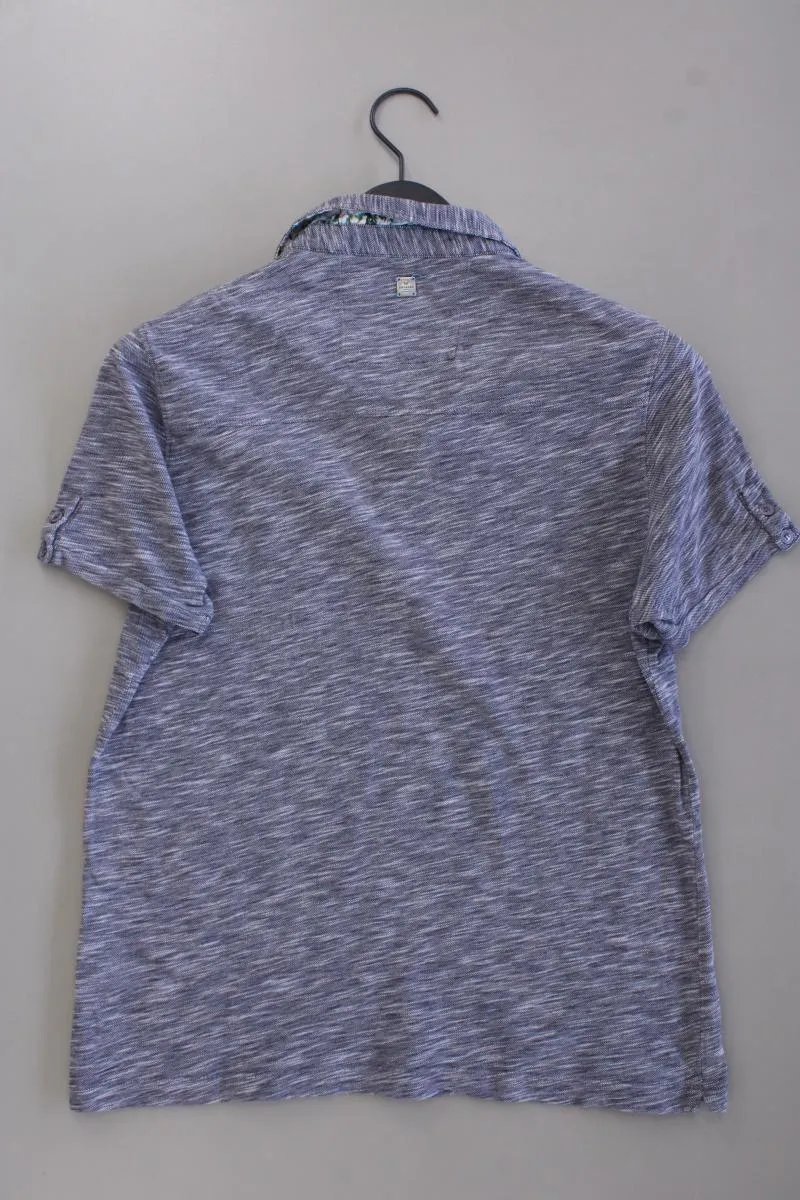 Engbers Poloshirt für Herren Gr. M Kurzarm blau aus Baumwolle