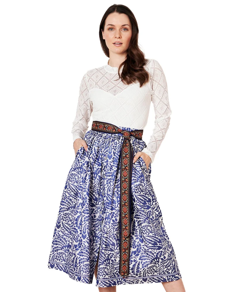 Krüger Collection Damen Trachtenrock "Janita" 264167 | Blau