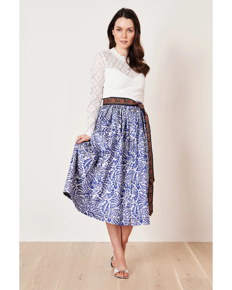 Krüger Collection Damen Trachtenrock "Janita" 264167 | Blau