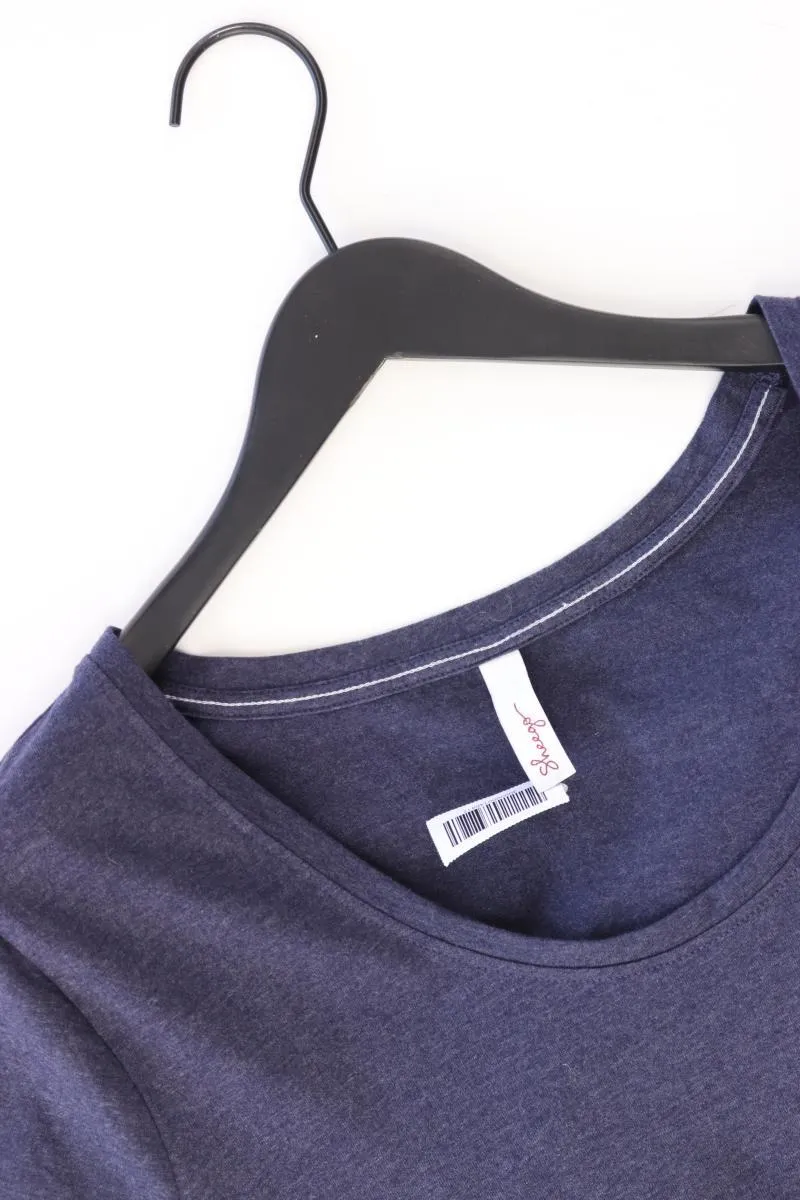 sheego T-Shirt Gr. 48/50 Kurzarm blau aus Baumwolle