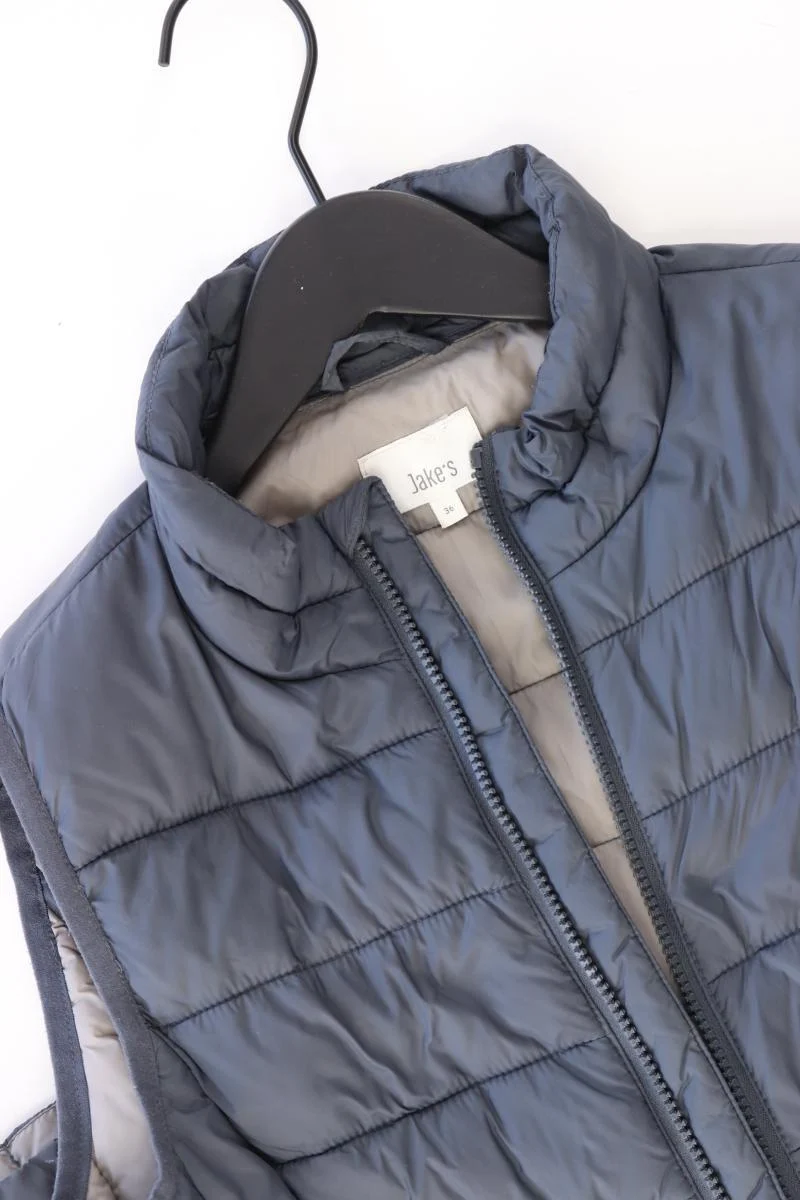 Jake*s Steppweste Gr. 36 neuwertig grau aus Polyester