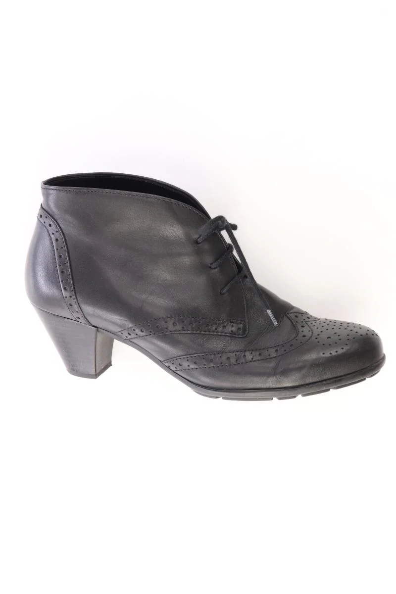 Gabor Ankle Boots Gr. 38 schwarz aus Leder