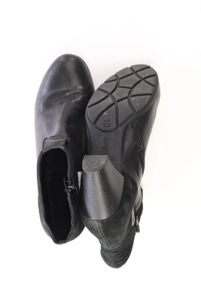 Gabor Stiefeletten Gr. 38,5 schwarz aus Leder