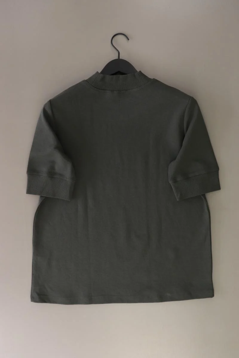 Zara T-Shirt Gr. L Kurzarm olivgrün aus Baumwolle
