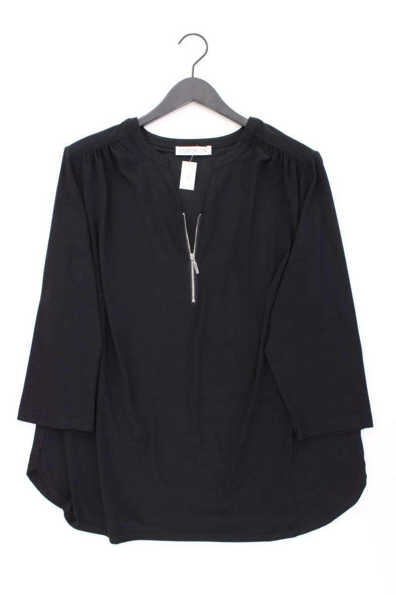 Couture Line Shirt mit V-Ausschnitt Gr. 50 neuwertig 3/4 Ärmel schwarz