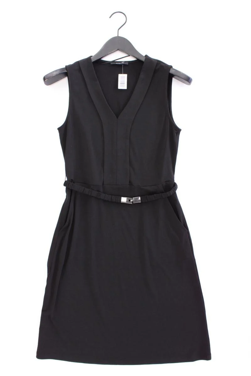 comma, Abendkleid Gr. 36 mit Gürtel Ärmellos schwarz