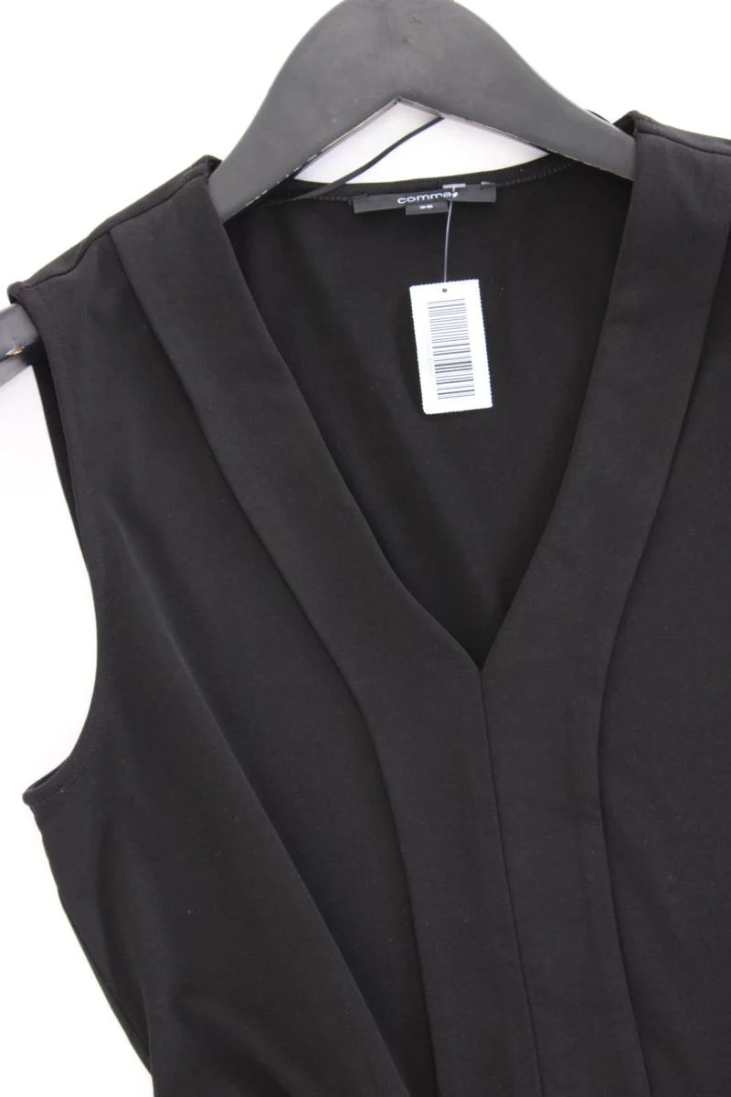 comma, Abendkleid Gr. 36 mit Gürtel Ärmellos schwarz