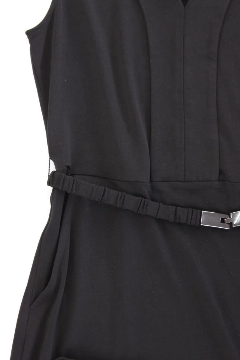 comma, Abendkleid Gr. 36 mit Gürtel Ärmellos schwarz