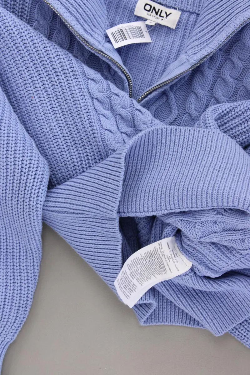 Only Strickpullover Gr. S blau aus Baumwolle