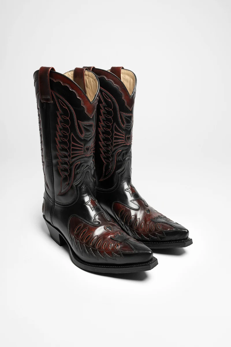 2720 CUERVO WEST Herren Schwarz Rot