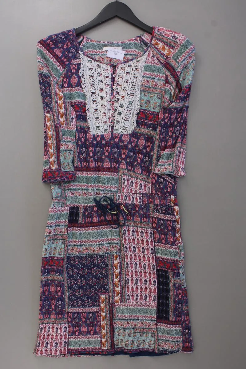 Esprit Midikleid Gr. 40 3/4 Ärmel mehrfarbig aus Viskose