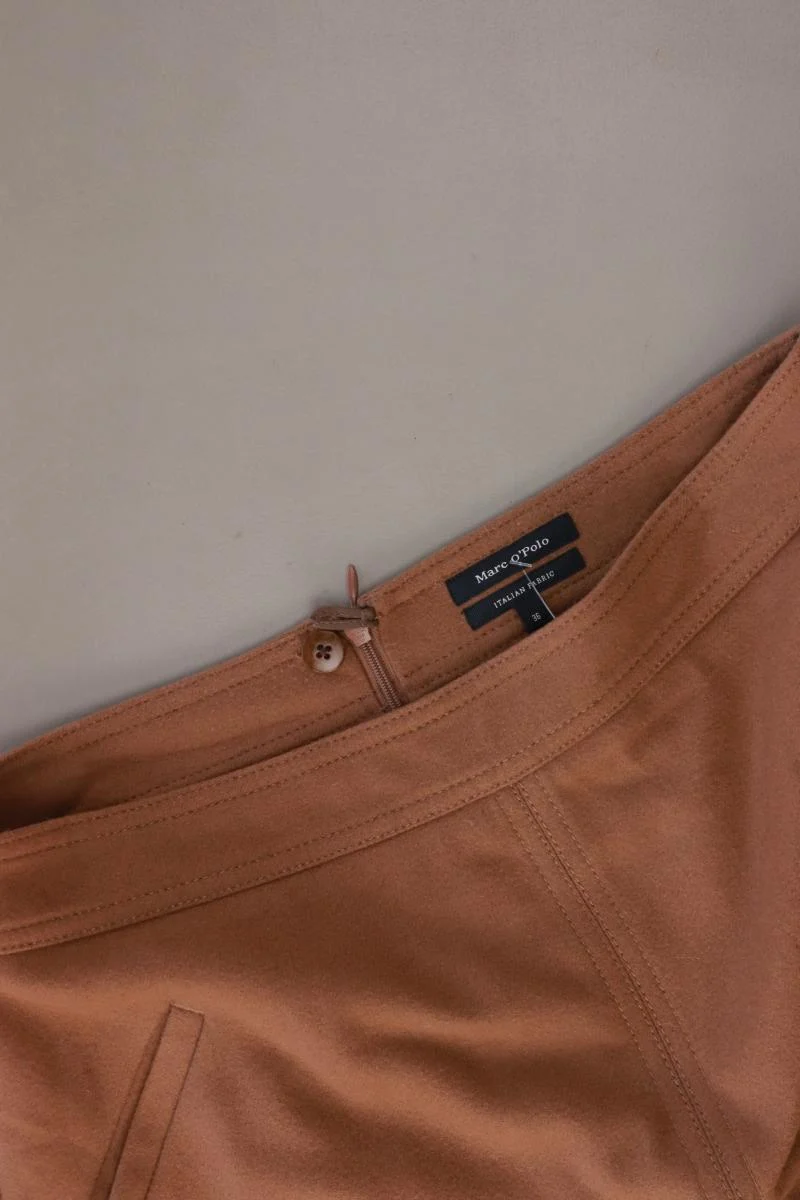 Marc O'Polo Wollrock Gr. 36 braun aus Schurwolle