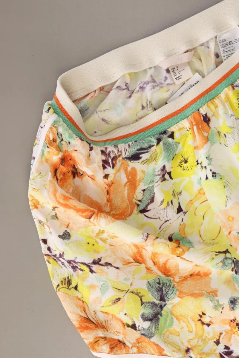 H&M Shorts Gr. 34 mit Blumenmuster neu mit Etikett mehrfarbig aus Viskose