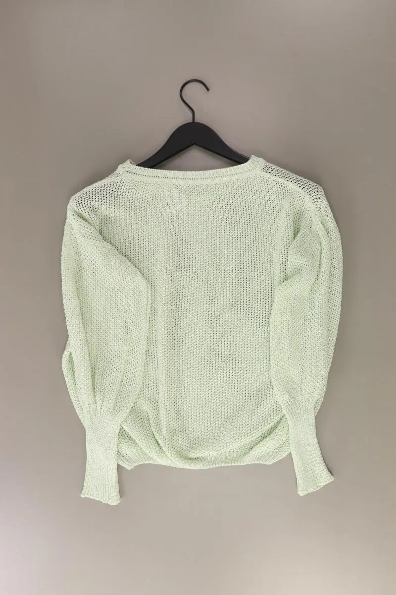 AUST Pullover mit Glitzer Gr. OneSize grün aus Baumwolle