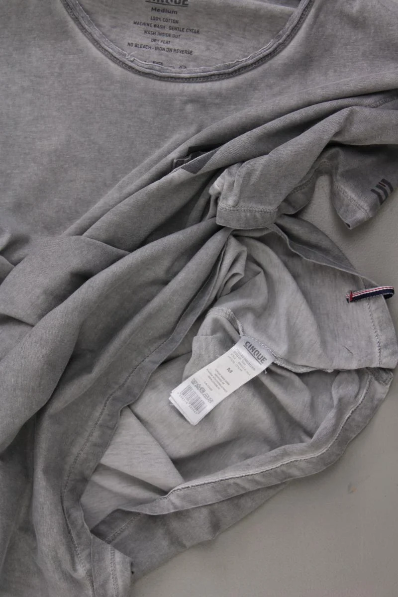 Cinque T-Shirt für Herren Gr. M Kurzarm grau aus Baumwolle