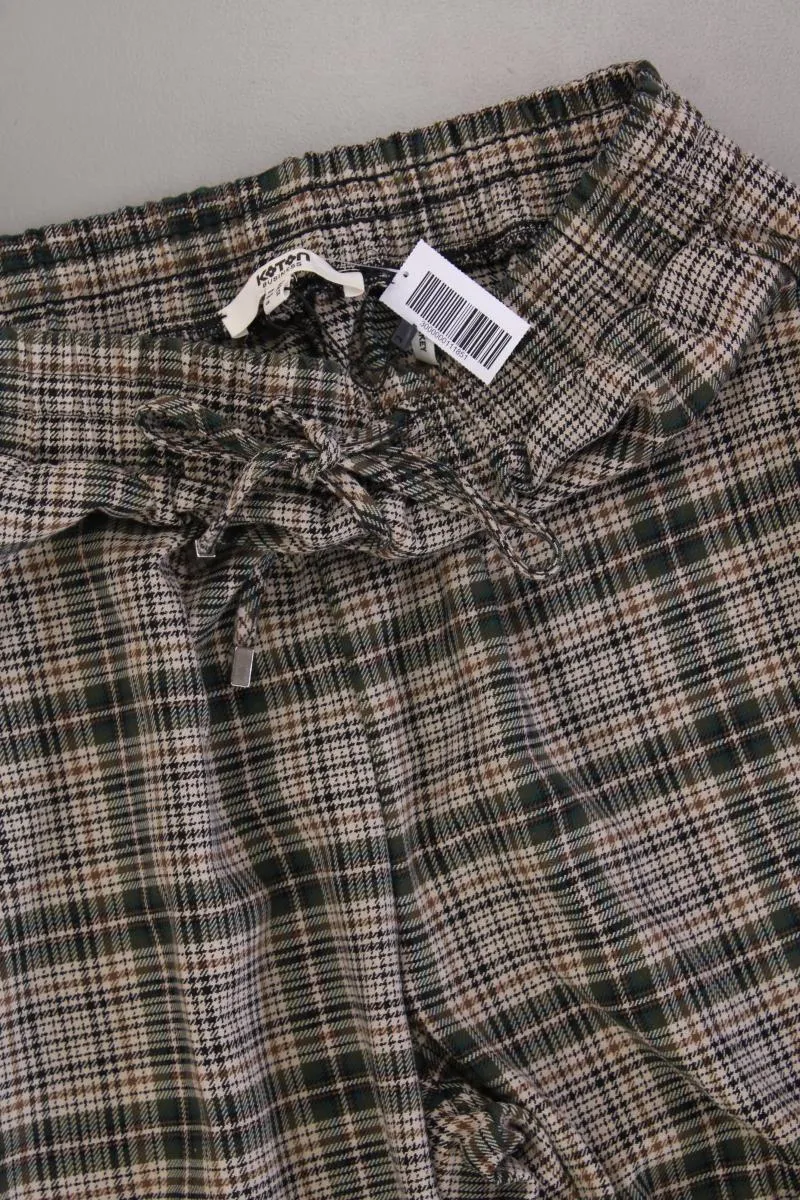 Koton Stoffhose Gr. 40 kariert neuwertig braun aus Polyester