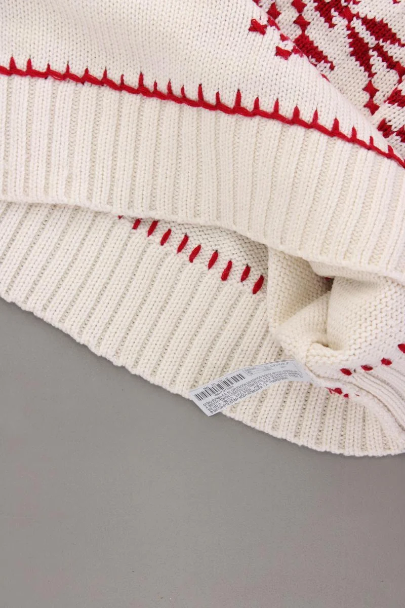 OYSHO Grobstrickpullover Gr. S creme aus Polyester
