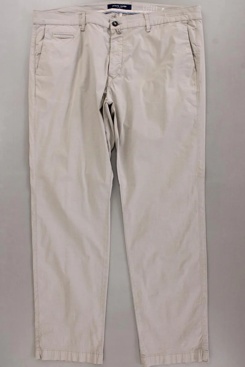 Pierre Cardin Hose für Herren Gr. W42/L32 creme aus Baumwolle