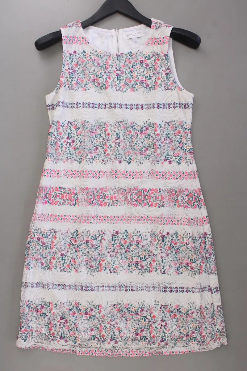 Apricot Midikleid Gr. S mit Blumenmuster Ärmellos mehrfarbig aus Polyester