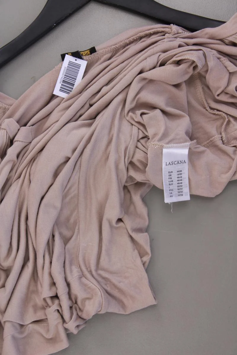 Lascana T-Shirt Gr. 44/46 neuwertig Kurzarm braun aus Viskose