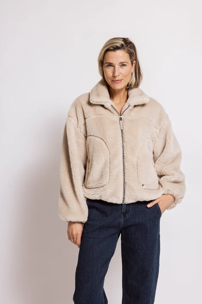 Zhrill Teddyjacke April sand/beige/taupe