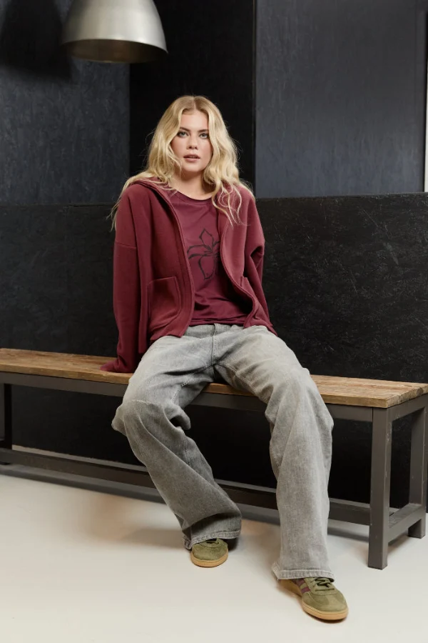 Henriette Steffensen Cardigan bordeaux