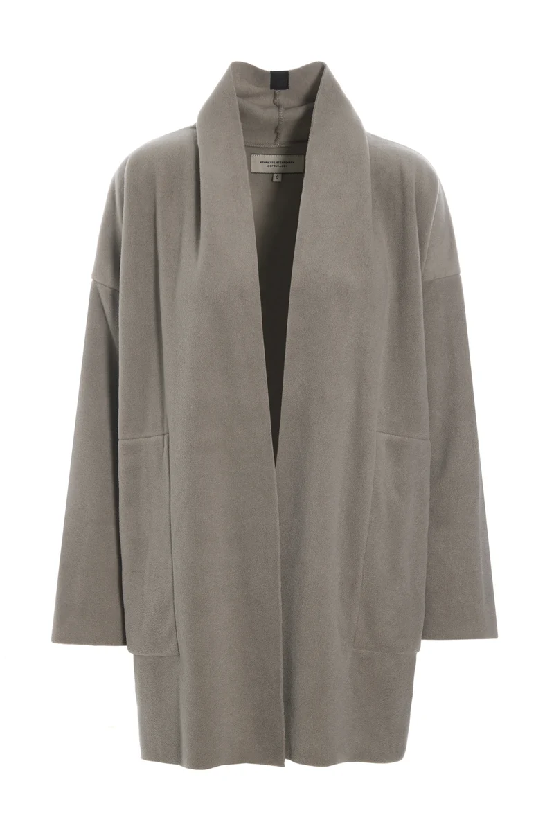 Henriette Steffensen Long-Cardigan grey