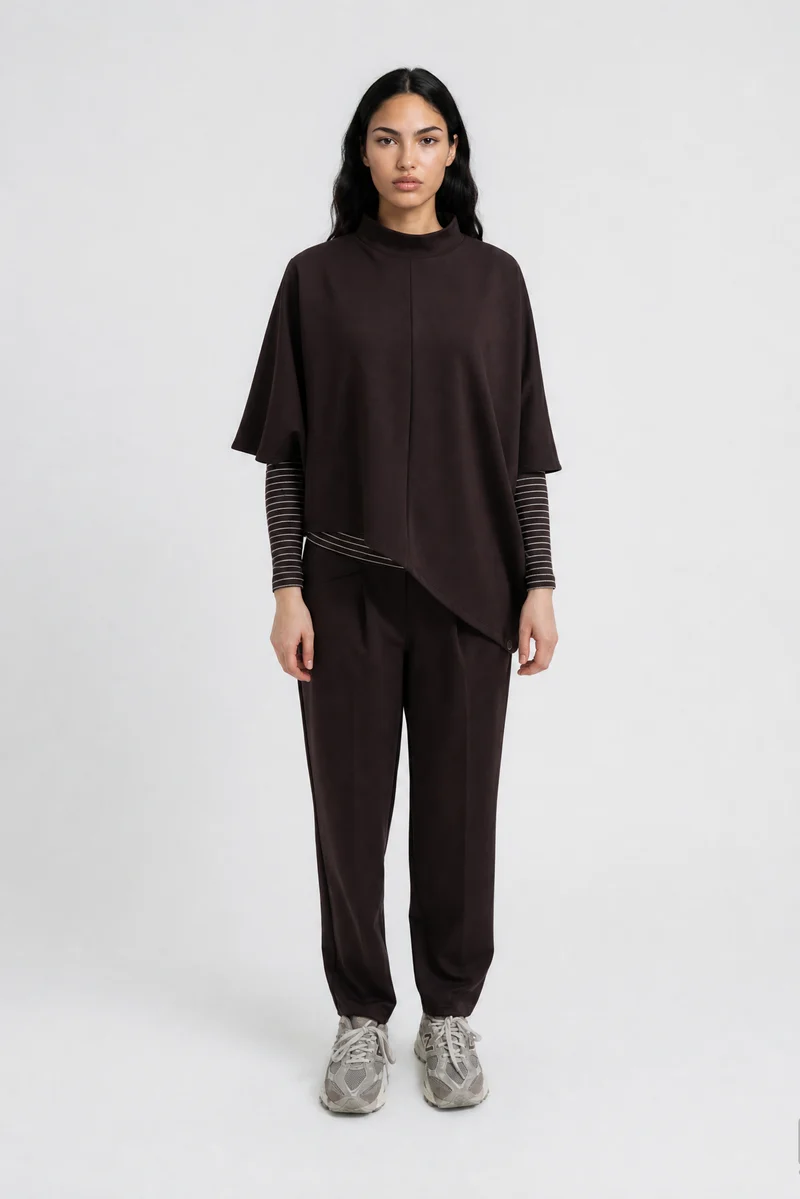 Smith & Soul Longsleeve gestreift dark choc
