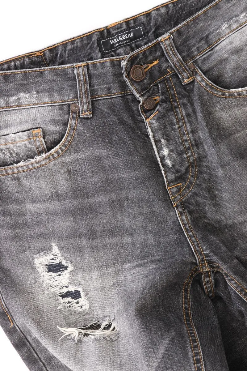 Pull&Bear Straight Jeans für Herren Gr. US 40 (M) grau aus Baumwolle