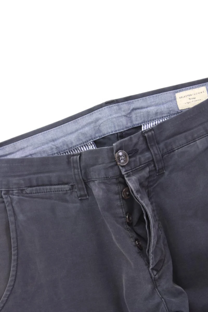 Selected Homme Chinohose für Herren Gr. W32/L34 blau aus Baumwolle