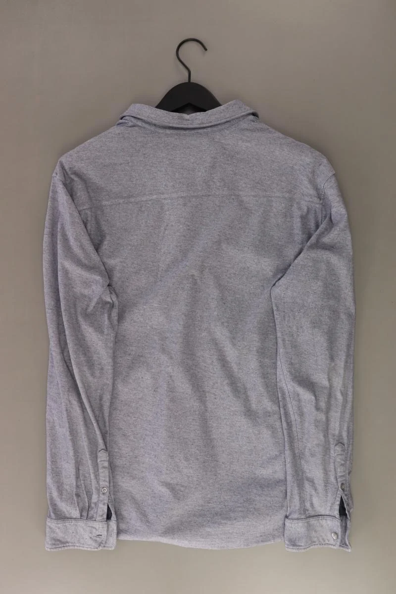 Tom Tailor Langarmhemd für Herren Gr. XL blau aus Baumwolle