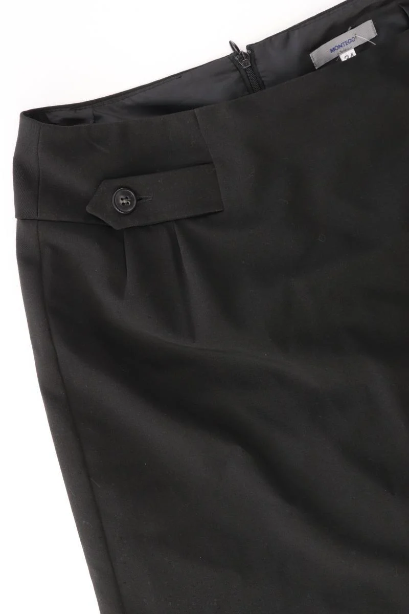 Montego Bleistiftrock Gr. 34 schwarz aus Polyester