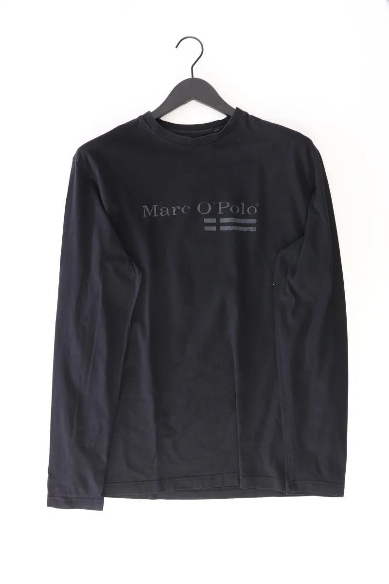 Marc O'Polo Longsleeve-Shirt für Herren Gr. XL Langarm schwarz aus Baumwolle