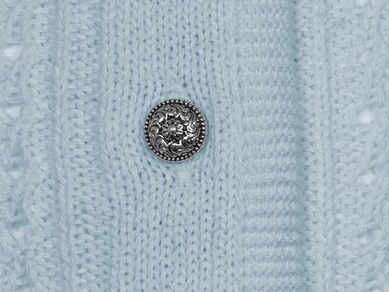 Huber Trachten Strickjacke "Alia" für Mädchen | Eisblau