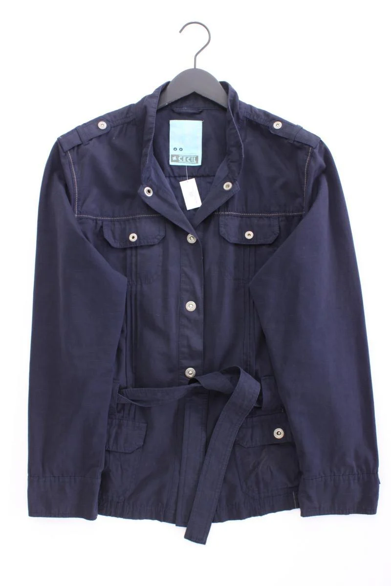 Cecil Übergangsjacke Gr. XL blau aus Polyester