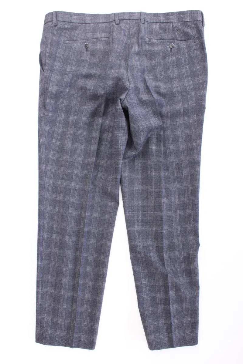 BENVENUTO Wollhose für Herren Gr. Kurzgröße 28 kariert grau