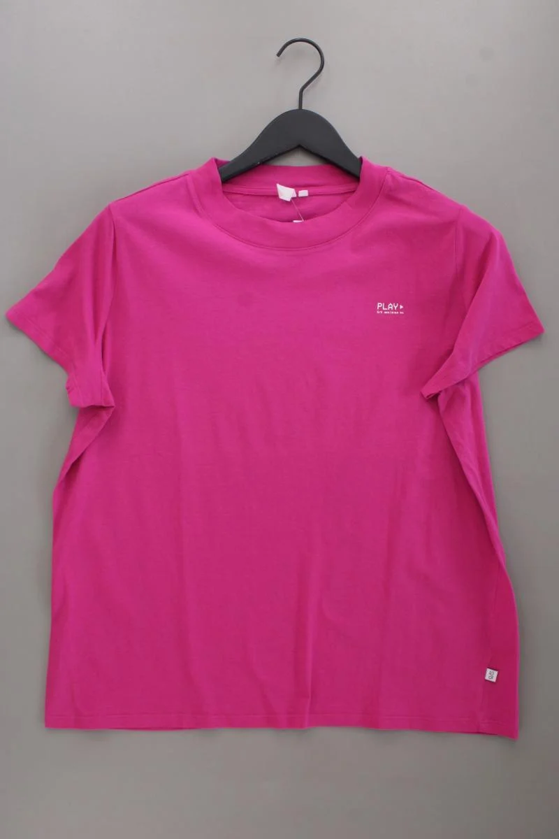 QS by s.Oliver T-Shirt Gr. XL Kurzarm pink aus Baumwolle