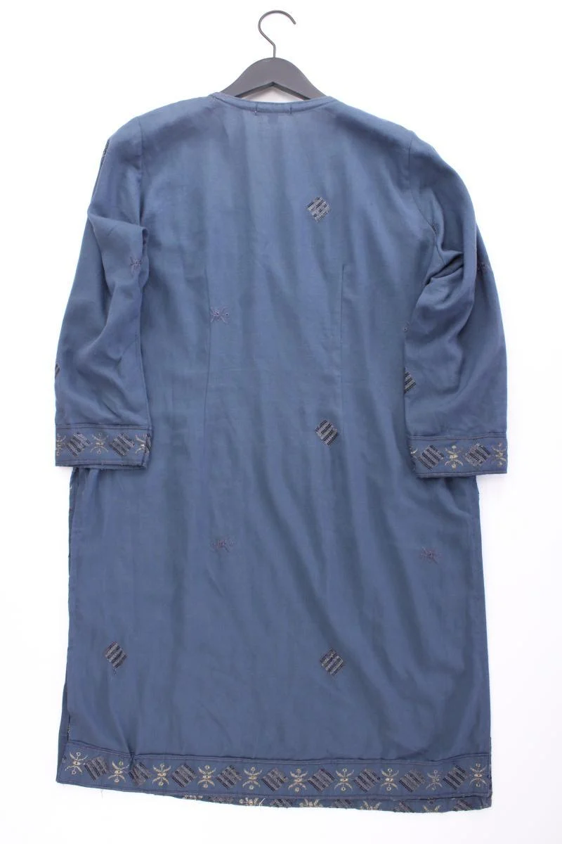 DW-Shop Midikleid Gr. 44/46 3/4 Ärmel blau