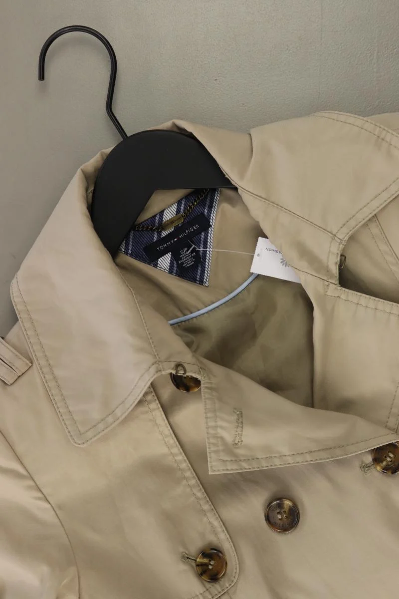 Tommy Hilfiger Trenchcoat Gr. S mit Gürtel creme aus Baumwolle