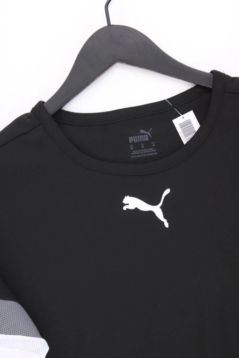 Puma Sportshirt für Herren Gr. M Kurzarm schwarz
