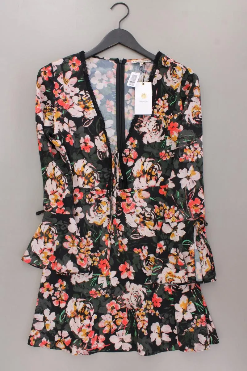 Farina Opoku Langarmkleid Gr. S mit Blumenmuster neu mit Etikett mehrfarbig